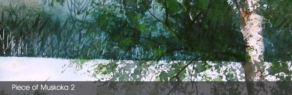 Muskoka Landscape Painting- Watercolour by Caledon Artist